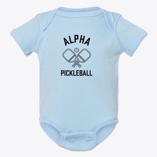 Alpha Idaho Pickleball Baby Onesie
