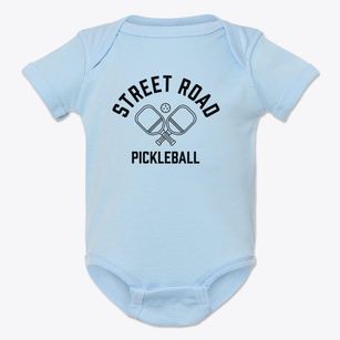 Street Road New York Pickleball Baby Onesie