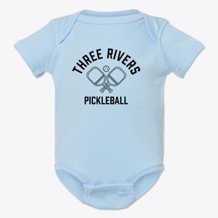 Three Rivers Michigan Pickleball Baby Onesie