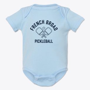 French Broad Tennessee Pickleball Baby Onesie