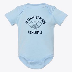 Willow Springs Illinois Pickleball Baby Onesie
