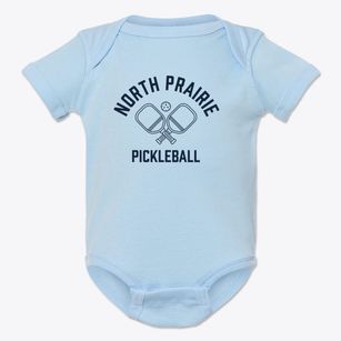 North Prairie Texas Pickleball Baby Onesie