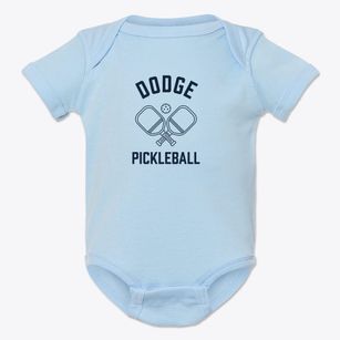 Dodge Washington Pickleball Baby Onesie