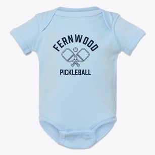Fernwood New Hampshire Pickleball Baby Onesie