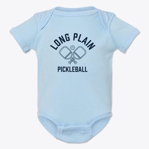 Long Plain Massachusetts Pickleball Baby Onesie