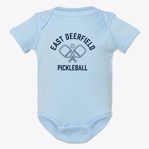 East Deerfield Massachusetts Pickleball Baby Onesie