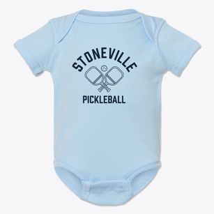 Stoneville North Carolina Pickleball Baby Onesie