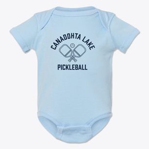 Canadohta Lake Pennsylvania Pickleball Baby Onesie