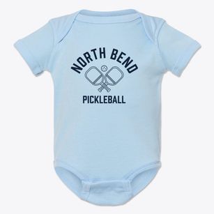 North Bend Wisconsin Pickleball Baby Onesie