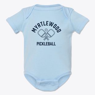Myrtlewood Alabama Pickleball Baby Onesie