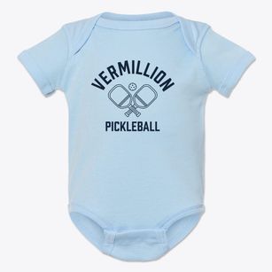 Vermillion Kansas Pickleball Baby Onesie