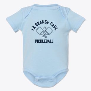 La Grange Park Illinois Pickleball Baby Onesie