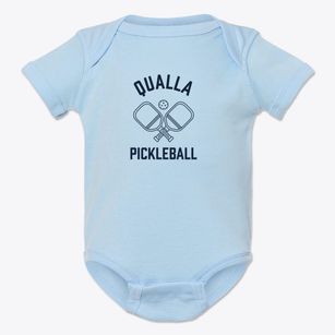Qualla North Carolina Pickleball Baby Onesie