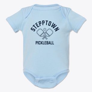 Stepptown West Virginia Pickleball Baby Onesie