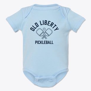Old Liberty Virginia Pickleball Baby Onesie