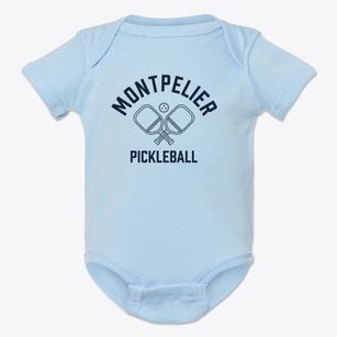 Montpelier Vermont Pickleball Baby Onesie