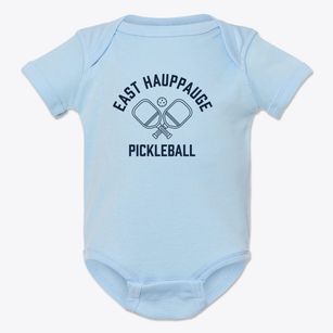 East Hauppauge New York Pickleball Baby Onesie