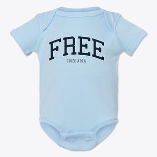 Free Indiana Traditional Baby Onesie