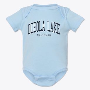 Oceola Lake New York Traditional Baby Onesie
