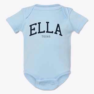 Ella Texas Traditional Baby Onesie