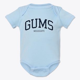 Gums Mississippi Traditional Baby Onesie
