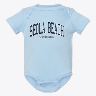 Seola Beach Washington Traditional Baby Onesie