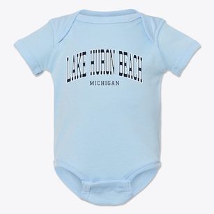 Lake Huron Beach Michigan Traditional Baby Onesie