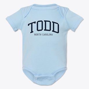 Todd North Carolina Traditional Baby Onesie
