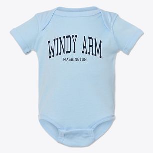 Windy Arm Washington Traditional Baby Onesie
