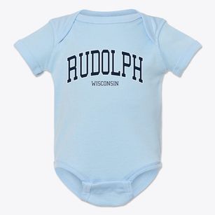 Rudolph Wisconsin Traditional Baby Onesie