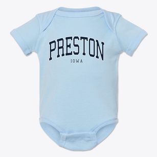 Preston Iowa Traditional Baby Onesie