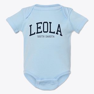Leola South Dakota Traditional Baby Onesie