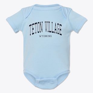 Teton Village Wyoming Traditional Baby Onesie