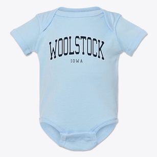 Woolstock Iowa Traditional Baby Onesie