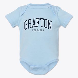 Grafton Nebraska Traditional Baby Onesie