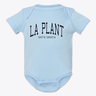 La Plant South Dakota Traditional Baby Onesie