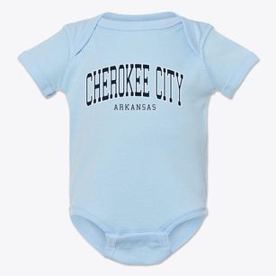 Cherokee City Arkansas Traditional Baby Onesie