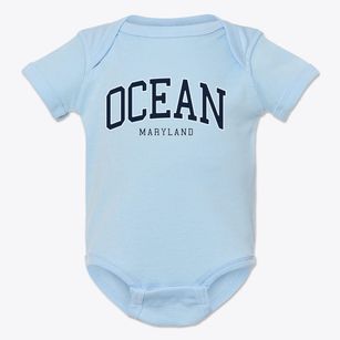 Ocean Maryland Traditional Baby Onesie