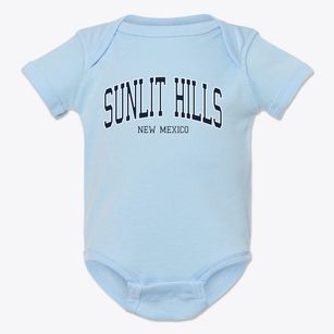 Sunlit Hills New Mexico Traditional Baby Onesie