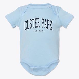 Custer Park Illinois Traditional Baby Onesie