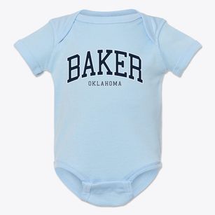 Baker Oklahoma Traditional Baby Onesie
