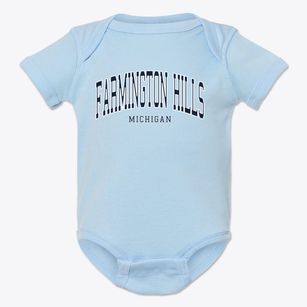 Farmington Hills Michigan Traditional Baby Onesie