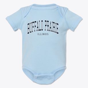 Buffalo Prairie Illinois Traditional Baby Onesie