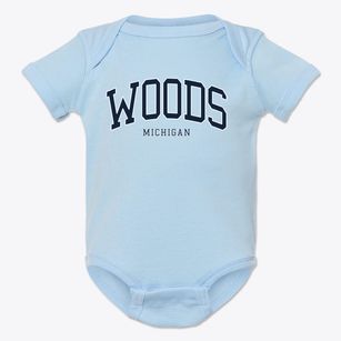 Woods Michigan Traditional Baby Onesie