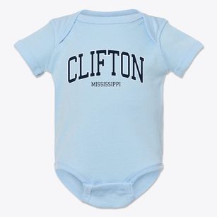 Clifton Mississippi Traditional Baby Onesie