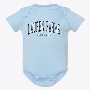 Lauren Farms Delaware Traditional Baby Onesie