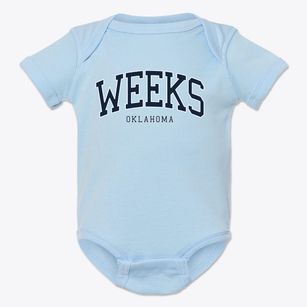 Weeks Oklahoma Traditional Baby Onesie