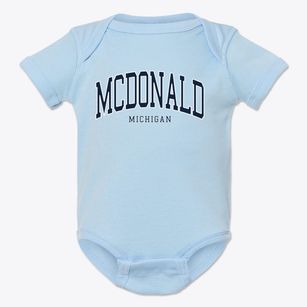 Mcdonald Michigan Traditional Baby Onesie