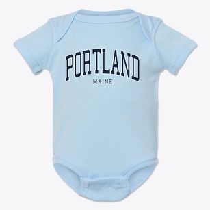 Portland Maine Traditional Baby Onesie