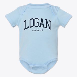 Logan Alabama Traditional Baby Onesie